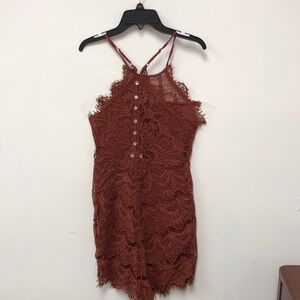 Sexy Free People Rust Color Dress